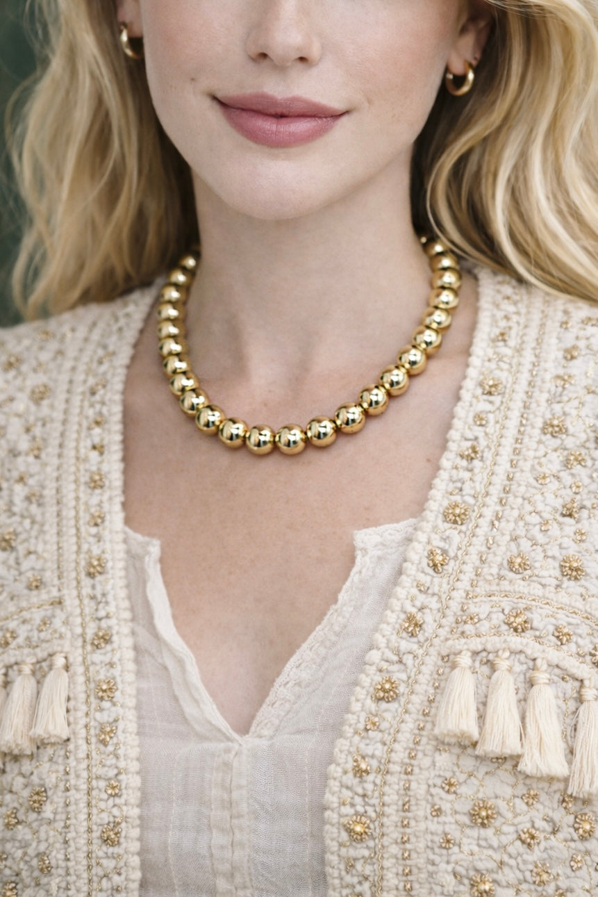 Golden Bead Necklace
