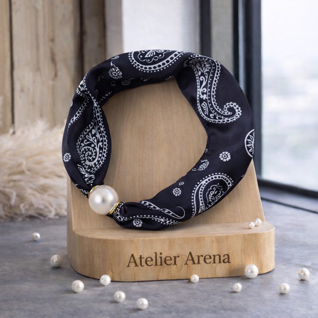 Paisley Scarf - Black & White
