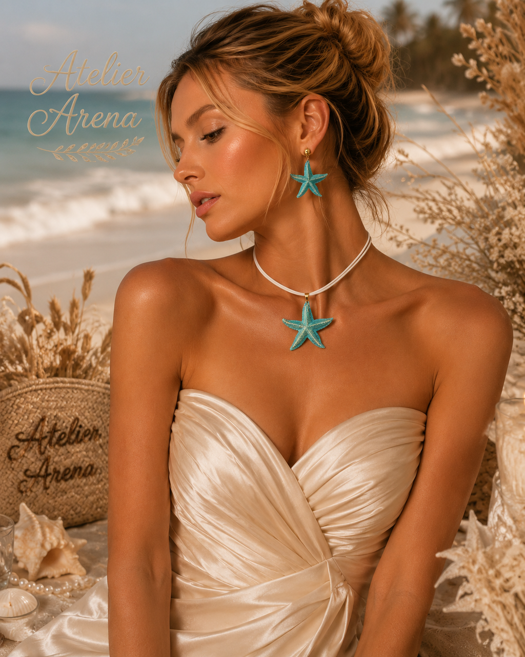 Ocean Star Jewelry Set - Necklace & Earrings
