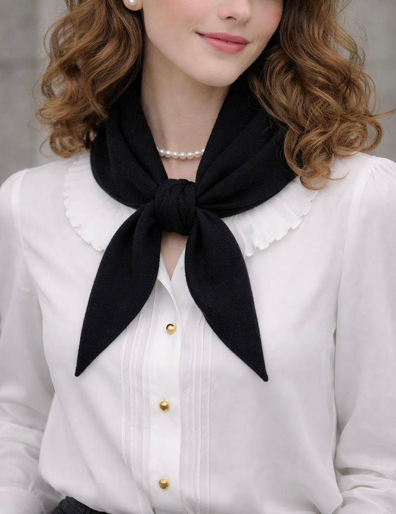 Classic Triangle Scarf - Black