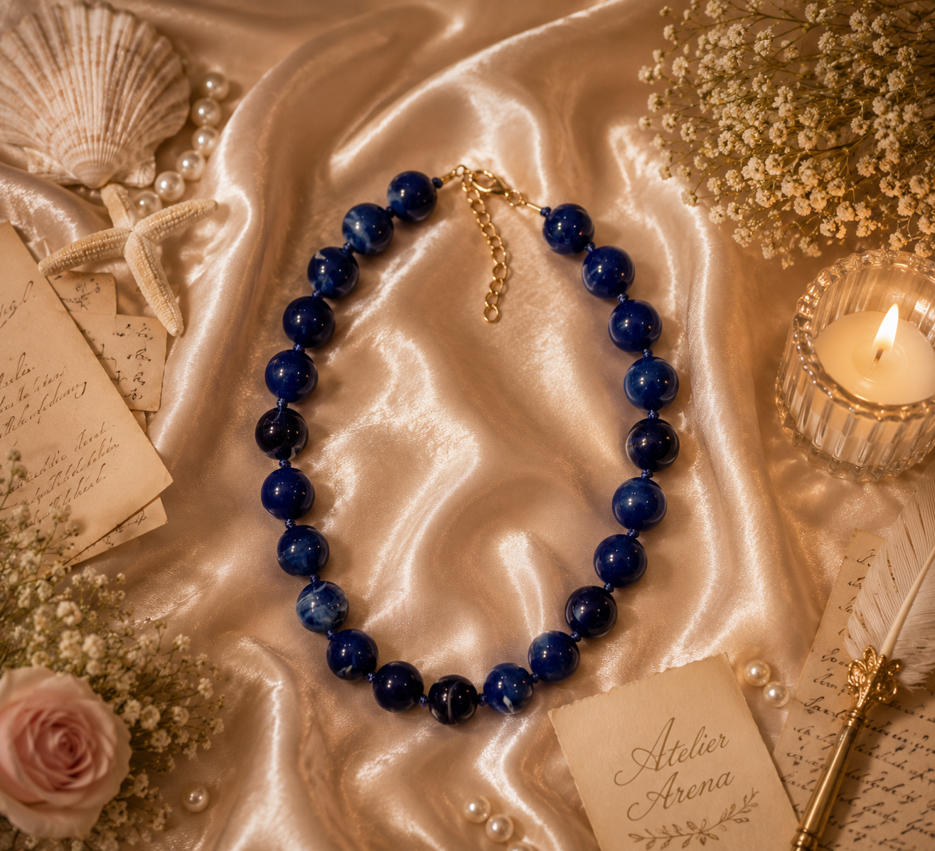 Royal Sapphire Statement Necklace