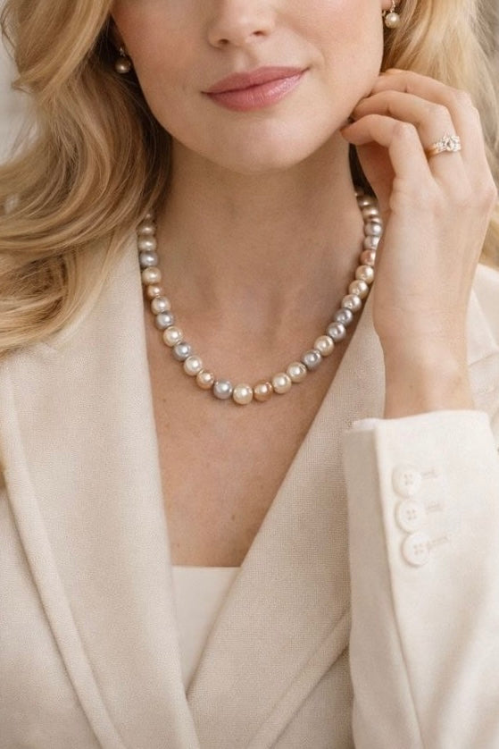 Freshwater Pearl Necklace Multicolor