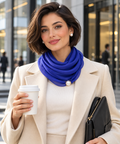 Royal Blue Chiffon Wrap Scarf