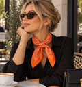 Orange Paisley Cotton Bandana