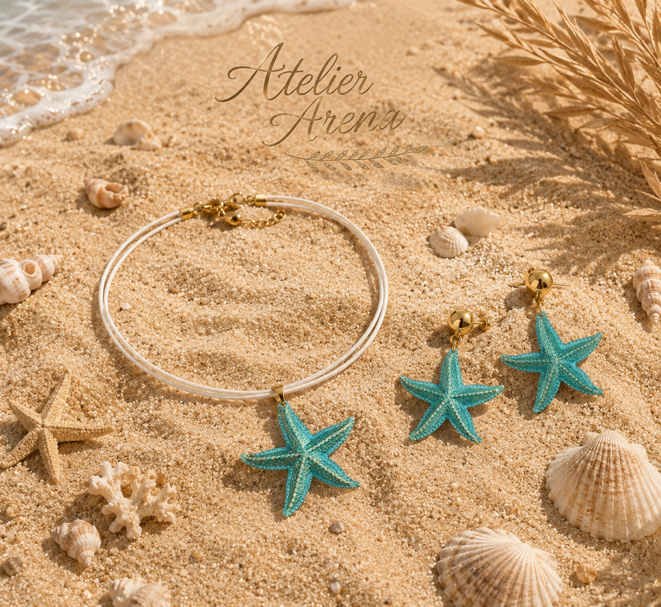 Ocean Star Jewelry Set - Necklace & Earrings