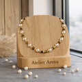 Freshwater Pearl and Tiger Eye Necklace
