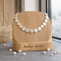 Freshwater Pearl Necklace with Large Flat Pearls