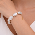Freshwater Pearl Bracelet with Large Baroque Pearls