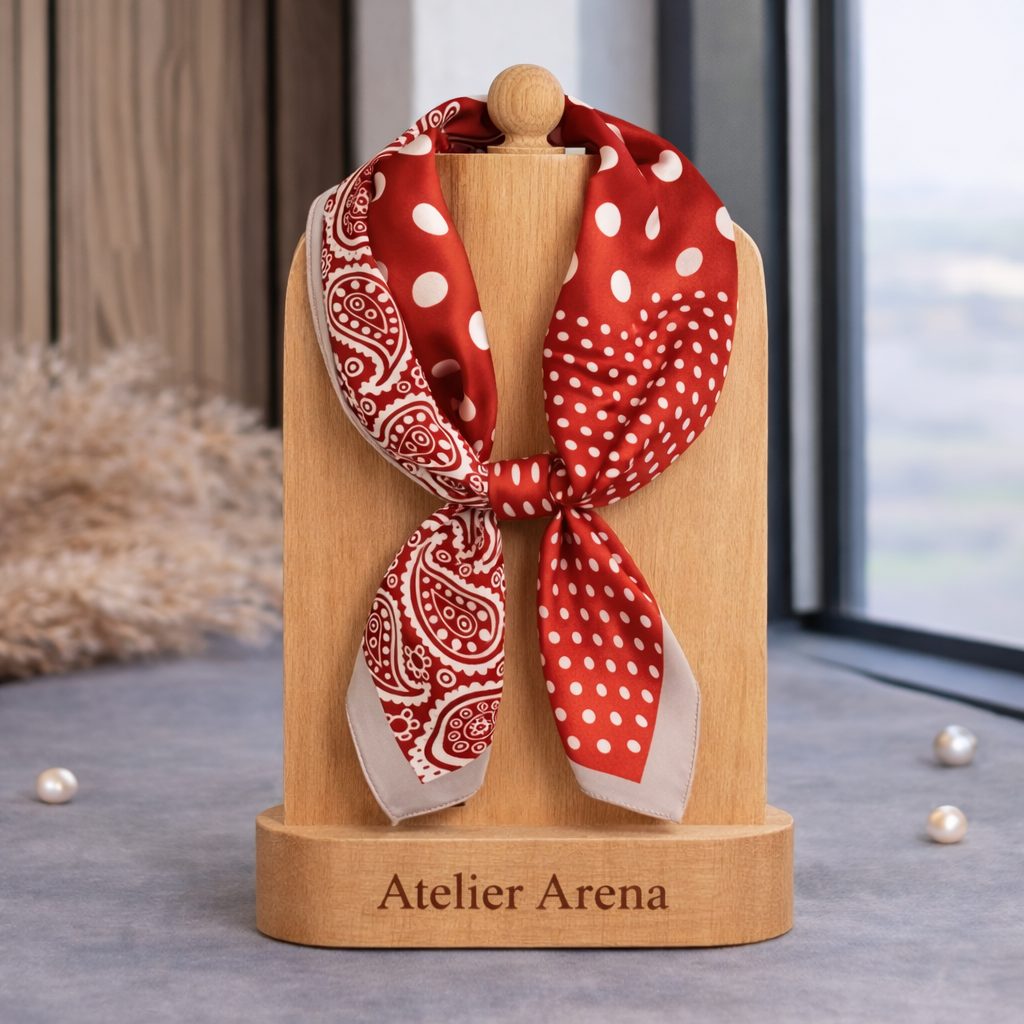 Red Paisley Scarf