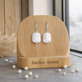Freshwater Pearl Earrings with Crystals