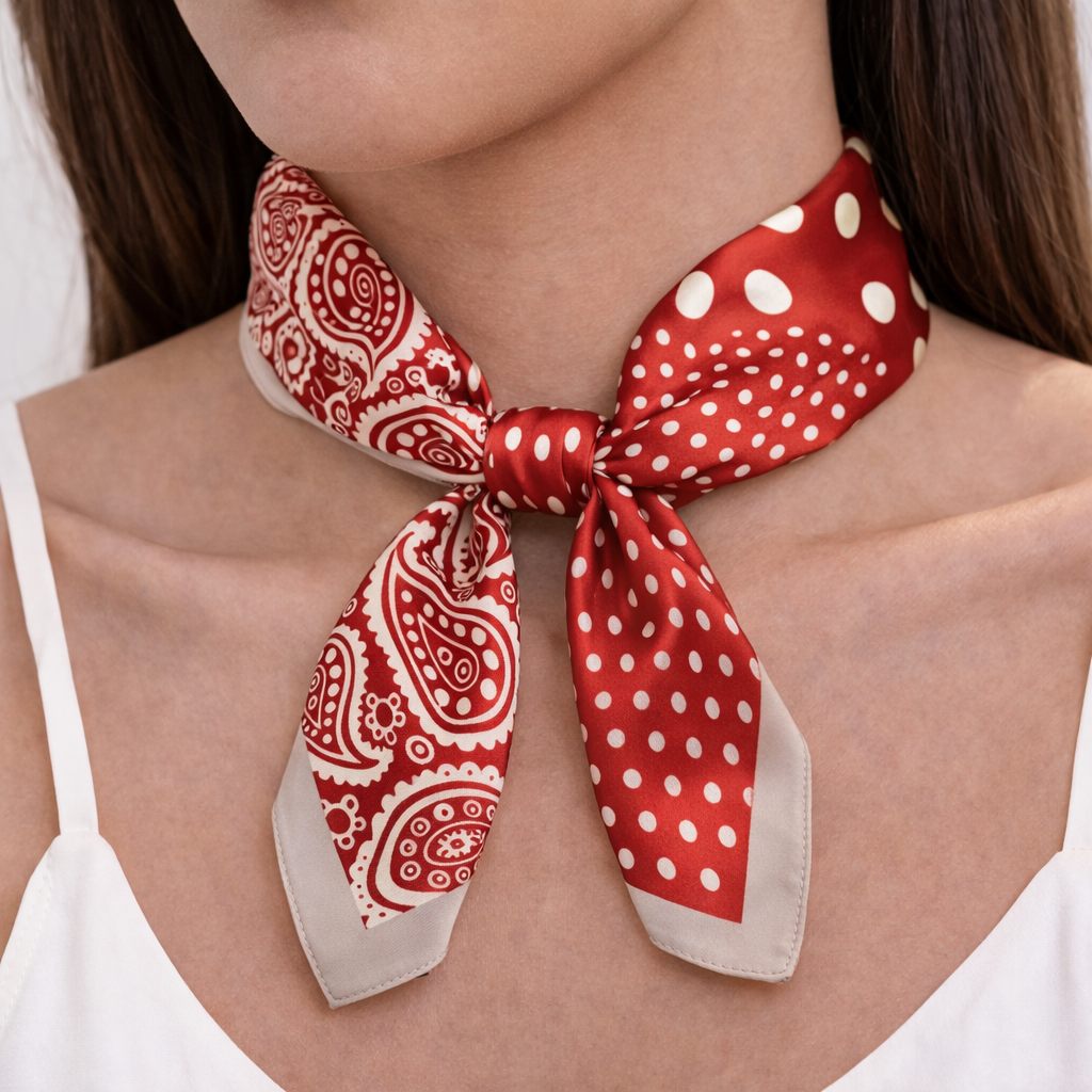 Red Paisley Scarf