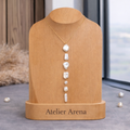 Elegant Pearl Necklace with Gold Accents