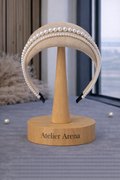 Luxury Pearl Headband - Triple Row Design