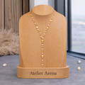 Y-Necklace Pearls &amp; Gold