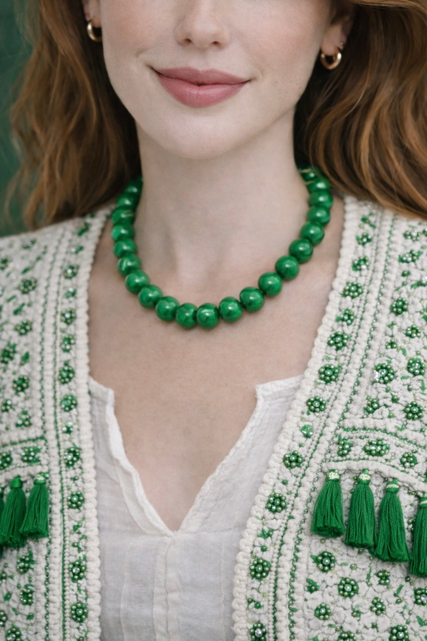 Green Bead Necklace
