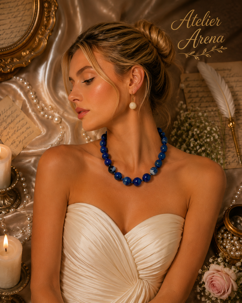 Royal Sapphire Statement Necklace