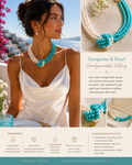 Turquoise and Pearl Necklace