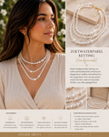 Freshwater Pearl Necklace 120 cm - Triple Layered