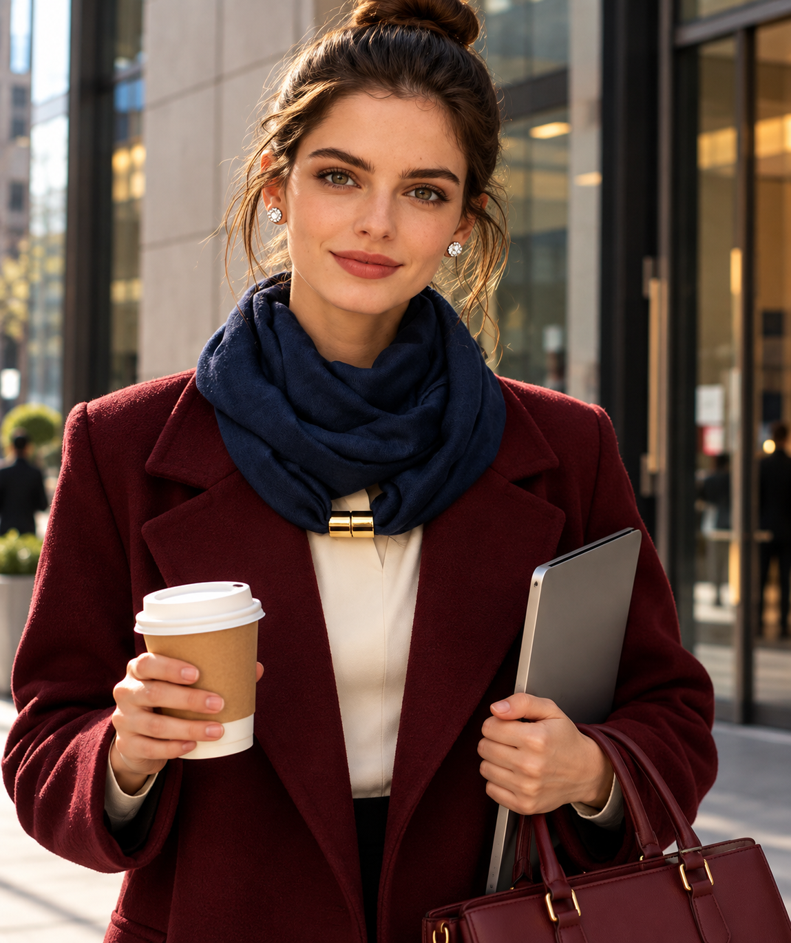 Dark Blue Elegance Scarf