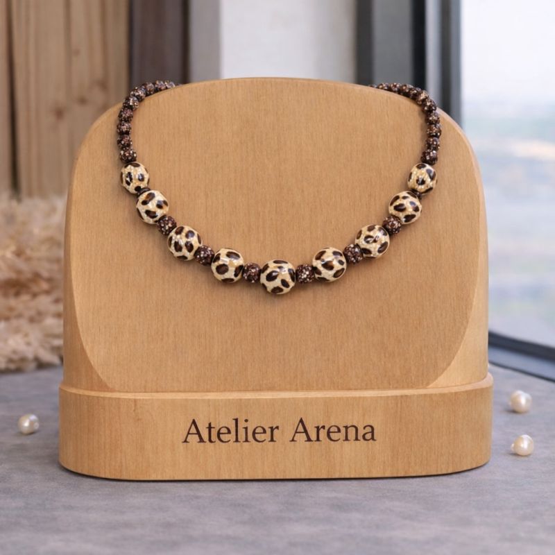 Beaded Leopard Necklace