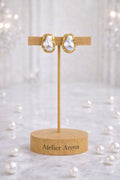 Baroque Pearl Earrings Gold