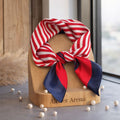 Maritime Scarf Stripes Red-White-Blue