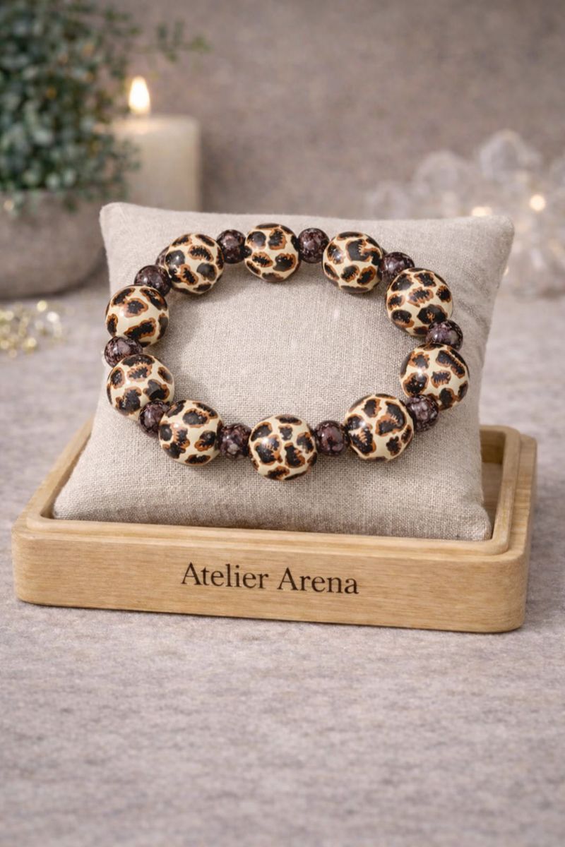 Beaded Leopard Bracelet