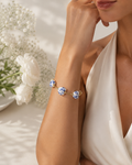 Delfts Blauw Armband met Gouden Schakelketting